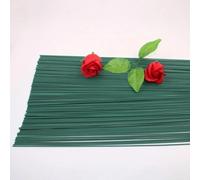 MaoNativey 100Pcs Alambre de Tallo, 30 cm de Longitud 2 mm de diámetro, Tallo Floral Artificial Oscuro para Ramo de Flores artesanales, Bricolaje, Embalaje de Tallo de Flores