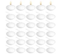 MaoNativey 30 Piezas Velas Flotantes Blancas Sin Perfume Velas Decorativas Candelitas Flotantes para Bodas, Piscinas, SPA, Baño