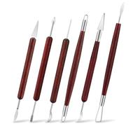 MaoNativey 6 Unids Set de Escultura de Arcilla Herramientas de Cerámica de Talla de Cera Herramientas de Modelado de Arcilla de Polímero para Modelado Y Tallado de Arcilla