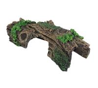 MaoNativey Adornos de Tronco de árbol Hueco de Resina Artificial, Acuario Decoracion para Acuario, Cueva escondida, decoración de Madera Flotante, decoración para Pequeños Peces Camarón Tortuga