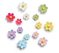 MaoNativey Imanes de Flores 3D para frigorífico, Flores de Colores Imanes Decorativos Pequeños Imanes de Refrigerador 3D Imanes Flores para Nevera Pizarra Cocina y Oficina,14 Piezas