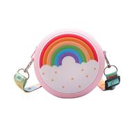 MaoNativey Silicona Bolso de Hombro para Bandolera para Niña arcoíris Bolsas Dibujos para Infantile Kindergarten