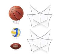 MaoNativey Soporte de acrílico para Pelota, 2 Pcs Transparente Acrílico Soporte De Exhibición para Voleibol Fútbol Baloncesto Y Rugby