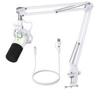 MAONO Kit de Micrófono Dinámico XLR/USB para PC, Micrófono para Podcast con brazo, Software, Silencio, Botón de ganancia, Control de volumen, Micrófono para Streaming, Gaming, PS4/PS5, Doblaje