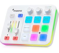 MAONO Mezclador de Audio, Interfaz de Audio con Pre-Amplificador Profesional, RGB, Bluetooth, Alimentación Fantasma de 48V para Transmisiones en Vivo, Podcasting, Creación de Contenido, Gaming