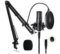 MAONO Micrófono de Condensador XLR, micrófono Profesional de grabación de Estudio cardioide para Streaming, podcasting, Canto, Voz en Off, Voz, Estudio en casa, Youtube, Skype, Twitch (PM320S)
