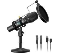MAONO Micrófono dinámico de Mesa USB/XLR AU-HD300T