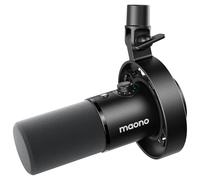 MAONO Micrófono PD300X para Podcast - Micro Profesional XLR/USB, Hi-FI 192 kHz/24 bits, reducción de Ruido, Software Link, para podcasting y grabaciones de Voz en Estudio.