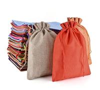 MAOOY 20 bolsas de yute de arpillera con cordón, bolsa de yute reutilizable de 20 x 30 cm, bolsas de regalo pequeñas para regalo, boda, fiesta, joyería, Halloween, Navidad, calendario de Adviento