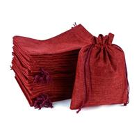 MAOOY 30 bolsas de yute de 17 x 23 cm, bolsas de tela con cordón, de algodón, para joyas, bodas, fiestas, Navidad, calendario de Adviento