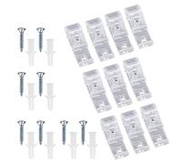 MAOQYE Juego de 10 clips de seguridad para niños, clips de seguridad ciegos para cable, clips transparentes para persianas enrollables verticales y romanas, control de cable de bola de cortina con 20