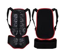 MAOTN Protector de Espalda de Armadura de Motocross, Columna Vertebral Protector de protección Corporal, Protector de Kart de patineta de esquí de Carreras de Campo traviesa,Black,Size