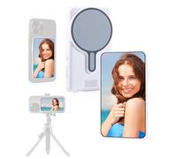 Maovz 4K 30 fps inalámbrico Vlog Selfie cámara trasera espejo monitor para iPhone/Android con control remoto magnético Bluetooth, monitor Smallrig, creador de contenido, 3.97 pulgadas, batería de 1500