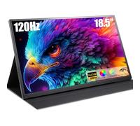 Maovz - Monitor portátil 1080P FHD 100Hz IPS visualización, 125% sRGB HDMI USB-C monitor externo para computadora portátil, segunda visualización de viaje con funda de soporte (18.5")