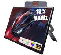 Maovz - Monitor portátil, visualización IPS 1080P FHD 100Hz, 125% sRGB HDMI USB-C Monitor externo para computadora portátil, segunda visualización de viaje con funda de soporte (18.5 pulgadas)