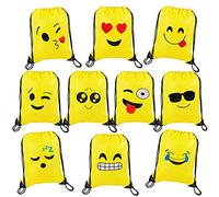 MaoXinTek Bolsas de Cuerdas Dibujos Animados Mochila Bolsas PE para cumpleaños niños y Adultos la Fiesta Favorece Rellenos Bolsa 10 Piezas