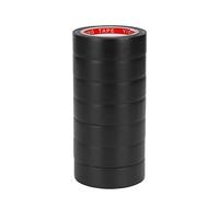 MaoXinTek Cinta Aislantes 18 mm x 10 m PVC Negro Cintas Eléctrico Impermeable Autoadhesiva para Reparar tuberías de Emergencia Fugas de Manguera de Agua Cables Eléctricos 7 Rollos