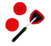 MaoXinTek Limpiador Parabrisas Ventanas de Coche Cepillo Paño Lavable con Extensible con 180 Manija Giratoria,Mango Largo Herramienta de Limpieza de Cristales Incluye 2 Almohadillas Lavables