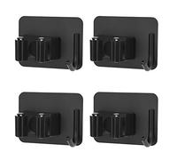 MaoXinTek Soporte para Escobas 4 Piezas Autoadhesivo Sin Perforar Acero Inoxidable Colgador de Fregonas con Ganchos para Hogar Cocina Baño Garajes Negro …