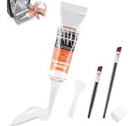 MAOYING 50ML Masilla Plastico Reparacion, Reparador Rejillas Lavaplatos Gris,Cesta Cubiertos Lavavajillas, Resistente al Agua, Calor y a la Presión del Agua, Reparador Cesta Lavavajillas Oxidada