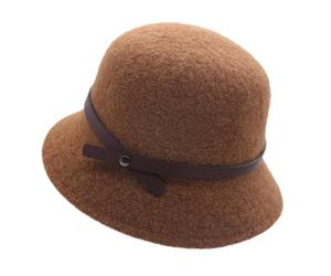 MAOZIm Sombrero de pescador de otoño e invierno para mujer, sombrero de punto de otoño, sombrero de copa cálido, cruz de color caramelo, 54-58 cm, Color caramelo., 6 7/8-7 3/8