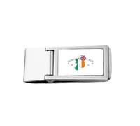 map al Location - Cartera de bolsillo delgada con clip para dinero de Irlanda del Norte