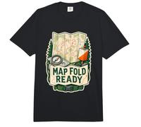 Map Fold Ready Mapa Brújula Ruta Comfort Colors Adult Heavyweight T-Shirt