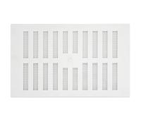 Map Hit & Miss - Rejilla de ventilación ajustable con cubierta de mosquitera, 229 mm x 152 mm, cubierta de ventilación de doble ladrillo, color blanco