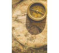 Map-Themed Lined Notebook: 100 Pages of College-Ruled Paper with Vintage World Map Cover - Ideal for Travel Journals, History Notes, or Daily Writing