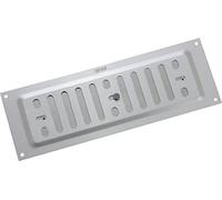 MAP - Ventilación de aire ajustable de aluminio de 9 x 3 pulgadas, cubierta de rejilla de golpe de ladrillo individual y Miss (228 mm x 76 mm), SAA (plata)