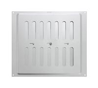 MAP Vents 939-31 Ventilación ajustable de metal, plata, 9 x 9 pulgadas (229 mm x 229 mm)