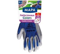 Mapa 12551279, Guantes de jardinería, Gris/Azul/Verde, 9/XL, pack de 4 x 3 piezas