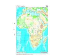 MAPA AFRICA FISICO MUDO P/50 UNIDADES
