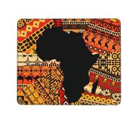 Mapa Africano Historia Negra Afroafricano Mouse Pad Lavable Mousepad Duradero Alfombrilla De Ratón para Pc Hogar Oficina 25X30Cm
