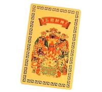 Mapa chino - God of Wealth Symbol, Golden Fortune | Prosperity Energy Attraction Decoration, Espiritual Good Luck Bendición Con Salón Entrada Familia Colocación Familiar