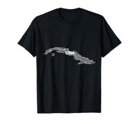 Mapa Cuba, Cuba en idiomas del mundo Camiseta