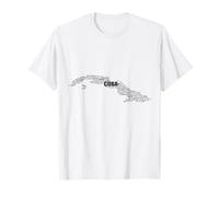 Mapa Cuba, Cuba en idiomas del mundo Camiseta