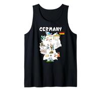 Mapa de Alemania Camiseta Bandera Oktoberfest Camiseta sin Mangas