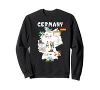 Mapa de Alemania Camiseta Bandera Oktoberfest Sudadera