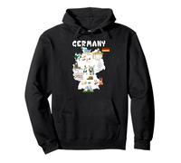 Mapa de Alemania Camiseta Bandera Oktoberfest Sudadera con Capucha