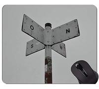 Mapa de alfombrillas de ratón personalizadas, nunca abandone las palabras con el directorio de brújula de goma alfombrilla de ratón