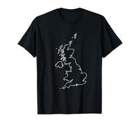 Mapa de Amantes de Reino Unido, Viajes Camiseta