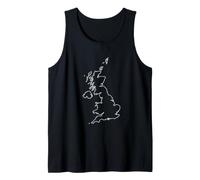 Mapa de Amantes de Reino Unido, Viajes Camiseta sin Mangas