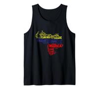 Mapa de atuendo venezolano genial MAPA tricolor Venezuela Camiseta sin Mangas