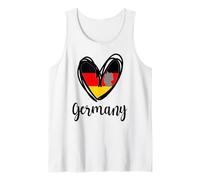 Mapa de bandera alemana con diseño de corazón de Alemania, para niños Camiseta sin Mangas