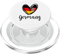 Mapa de bandera alemana con diseño de corazón de Alemania, para niños PopSockets PopGrip para MagSafe