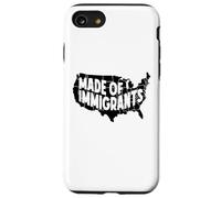 Mapa de bandera de Estados Unidos Inmigrantes Inmigrantes América Anti Racismo Carcasa para iPhone SE (2020) / 7 / 8