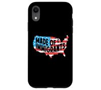Mapa de bandera de Estados Unidos Inmigrantes Inmigrantes América Anti Racismo Carcasa para iPhone XR