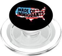 Mapa de bandera de Estados Unidos Inmigrantes Inmigrantes América Anti Racismo PopSockets PopGrip para MagSafe