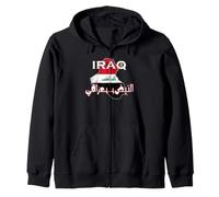 Mapa de Bandera de Irak Vintage para Amantes iraquíes 2026 Hombres, Mujeres y niños Sudadera con Capucha